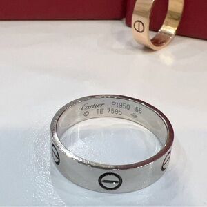 Cartier Love Ring Rose Gold Classic Model Size62